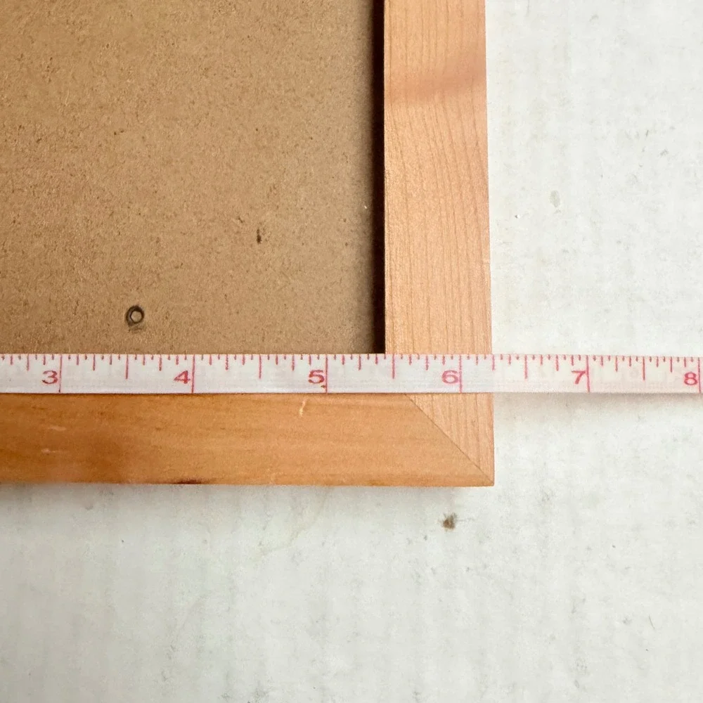 Natural Wood 5x7 Picture Frame Light Tan Minimalist Tabletop Wall Decor Cotage